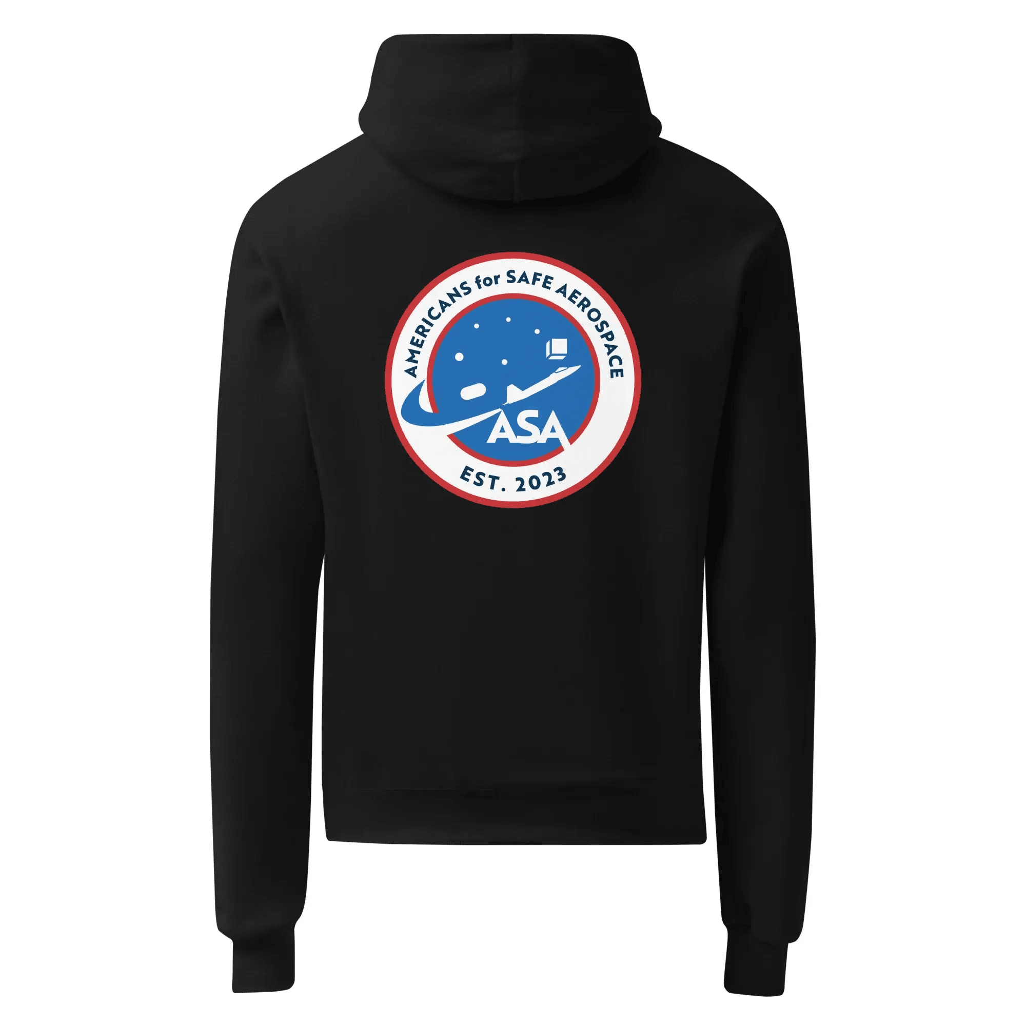 ASA Champion Hoodie with circular logo on back